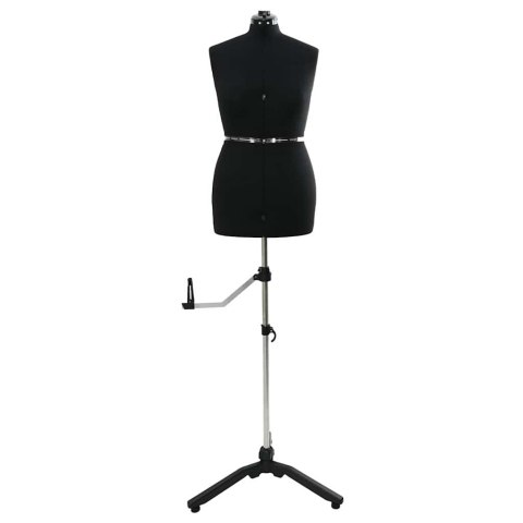 VidaXL Kobieca Regulowana Forma Sukienki Czarny m Aksamit