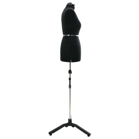 VidaXL Kobieca Regulowana Forma Sukienki Czarny m Aksamit