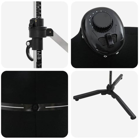 VidaXL Kobieca Regulowana Forma Sukienki Czarny m Aksamit