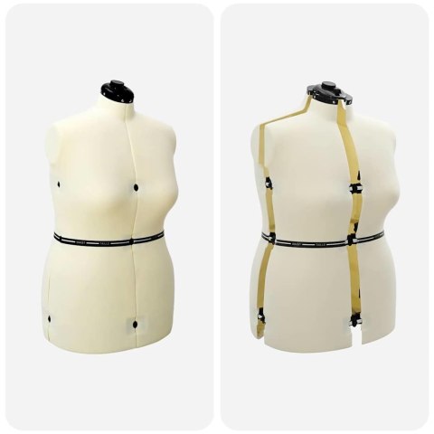 VidaXL Kobieca Regulowana Forma Sukienki Kremowy l Aksamit