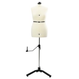 VidaXL Kobieca Regulowana Forma Sukienki Kremowy m Aksamit