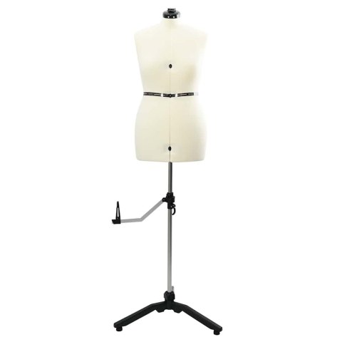 VidaXL Kobieca Regulowana Forma Sukienki Kremowy m Aksamit