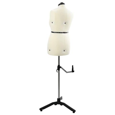 VidaXL Kobieca Regulowana Forma Sukienki Kremowy m Aksamit