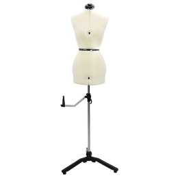 VidaXL Kobieca Regulowana Forma Sukienki Kremowy s Aksamit