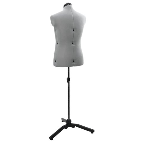 VidaXL Kobieca Regulowana Forma Sukienki Szary 37.5-45.5 cali tkanina