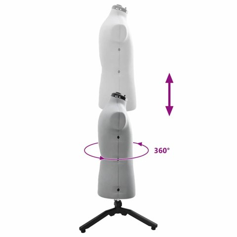 VidaXL Kobieca Regulowana Forma Sukienki Szary 37.5-45.5 cali tkanina