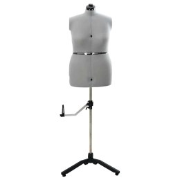 VidaXL Kobieca Regulowana Forma Sukienki Szary l Aksamit