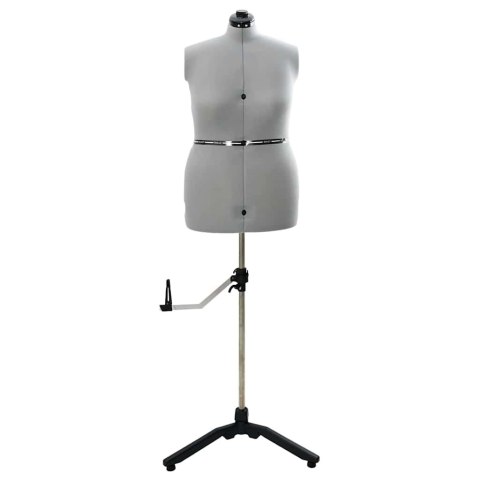 VidaXL Kobieca Regulowana Forma Sukienki Szary l Aksamit