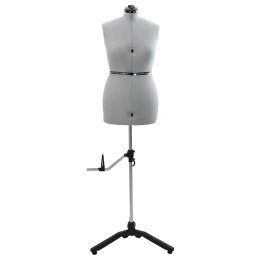 VidaXL Kobieca Regulowana Forma Sukienki Szary m Aksamit