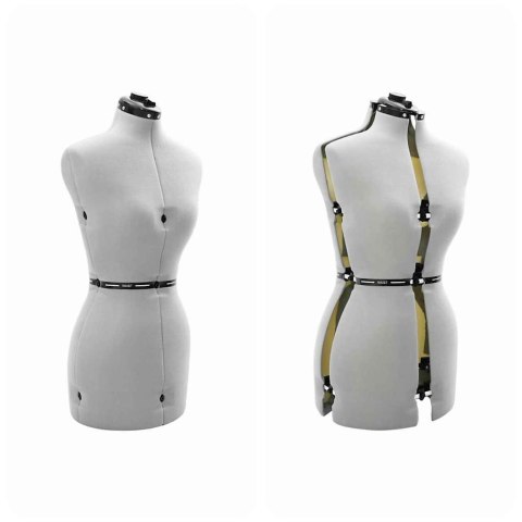 VidaXL Kobieca Regulowana Forma Sukienki Szary s Aksamit