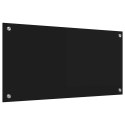 PRZÓD KUCHENNY CZARNY 80X40CM SZKŁO HARTOWANE