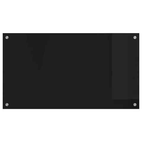 PRZÓD KUCHENNY CZARNY 90X50CM SZKŁO HARTOWANE