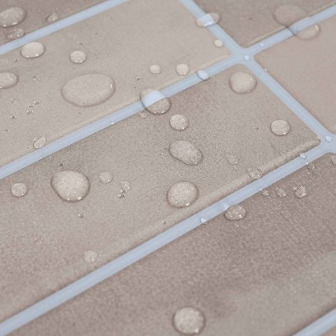 VidaXL Dekoracyjne naklejki 10 pcs Beżowa kawa 29 x 22,9 x 0,8 cm