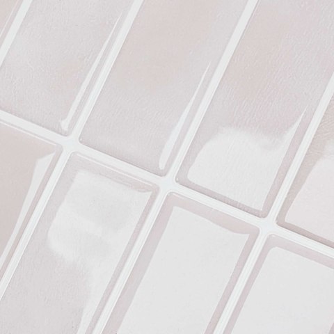 VidaXL Dekoracyjne naklejki 10 pcs Beżowy 29 x 22,9 x 0,8 cm