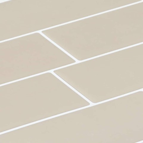 VidaXL Dekoracyjne naklejki 10 pcs Beżowy 29,4 x 21,4 x 0,8 cm