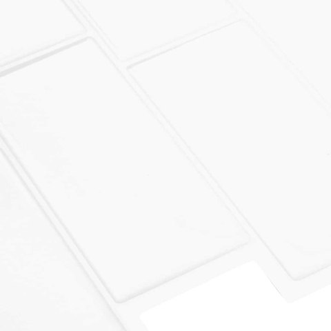 VidaXL Dekoracyjne naklejki 10 pcs Biały 29,4 x 21,4 x 0,8 cm