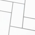 VidaXL Dekoracyjne naklejki 10 pcs Biały szary 30 x 30 x 0,8 cm
