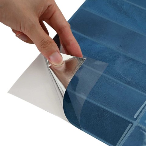 VidaXL Dekoracyjne naklejki 10 pcs Niebieski 29 x 22,9 x 0,8 cm