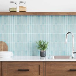 VidaXL Dekoracyjne naklejki 10 pcs Szary zielony 29 x 22,9 x 0,8 cm