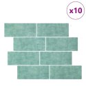 VidaXL Dekoracyjne naklejki 10 pcs Szary zielony 29,4 x 21,4 x 0,8 cm