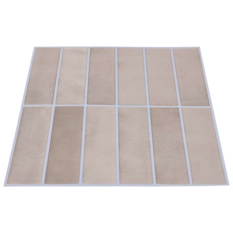 VidaXL Dekoracyjne naklejki 20 pcs Beżowa kawa 29 x 22,9 x 0,8 cm