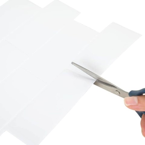 VidaXL Dekoracyjne naklejki 20 pcs Biały 29,4 x 21,4 x 0,8 cm