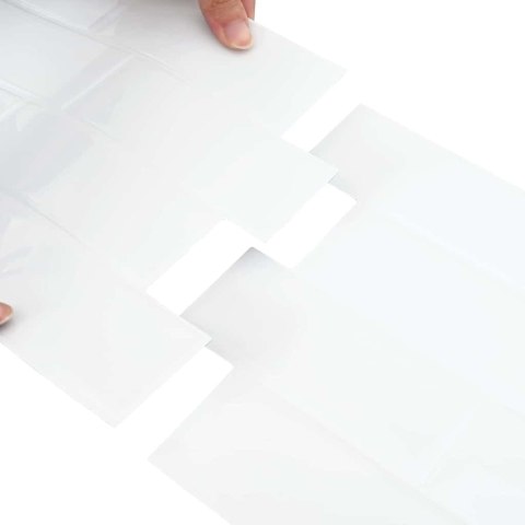 VidaXL Dekoracyjne naklejki 20 pcs Biały 29,4 x 21,4 x 0,8 cm