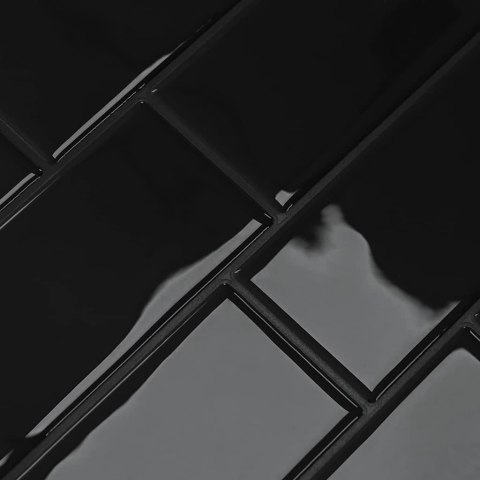 VidaXL Dekoracyjne naklejki 20 pcs Czarny 29,4 x 21,4 x 0,8 cm