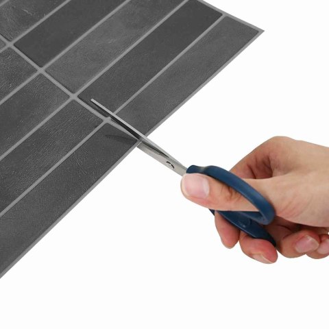 VidaXL Dekoracyjne naklejki 20 pcs Szary 29 x 22,9 x 0,8 cm