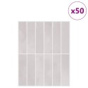 VidaXL Dekoracyjne naklejki 50 pcs Beżowy 29 x 22,9 x 0,8 cm