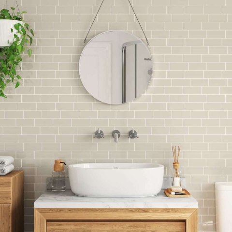 VidaXL Dekoracyjne naklejki 50 pcs Beżowy 29,4 x 21,4 x 0,8 cm