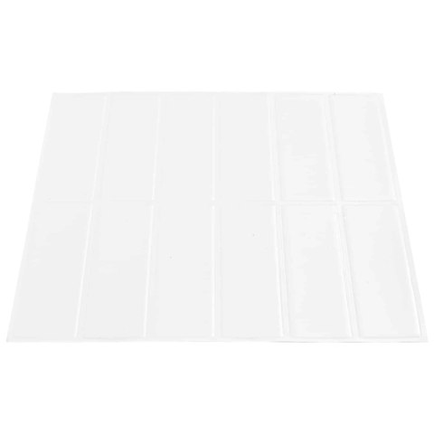 VidaXL Dekoracyjne naklejki 50 pcs Biały 29 x 22,9 x 0,8 cm