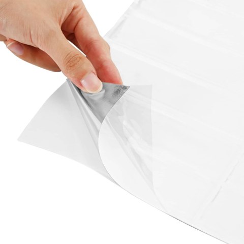 VidaXL Dekoracyjne naklejki 50 pcs Biały 29 x 22,9 x 0,8 cm