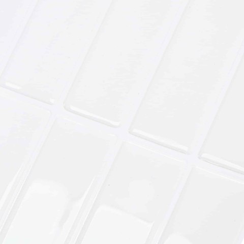 VidaXL Dekoracyjne naklejki 50 pcs Biały 29 x 22,9 x 0,8 cm