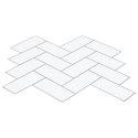 VidaXL Dekoracyjne naklejki 50 pcs Biały szary 30 x 30 x 0,8 cm