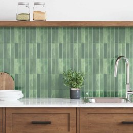 VidaXL Dekoracyjne naklejki 50 pcs Ciemna zieleń 29 x 22,9 x 0,8 cm