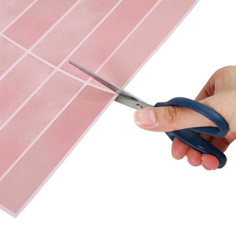 VidaXL Dekoracyjne naklejki 50 pcs Różowy 29 x 22,9 x 0,8 cm