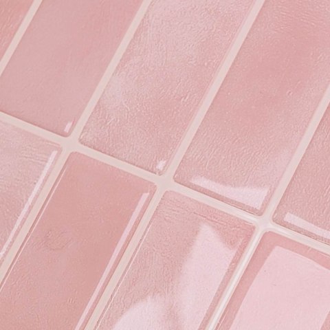 VidaXL Dekoracyjne naklejki 50 pcs Różowy 29 x 22,9 x 0,8 cm