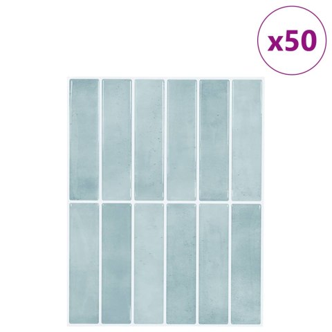 VidaXL Dekoracyjne naklejki 50 pcs Szary zielony 29 x 22,9 x 0,8 cm