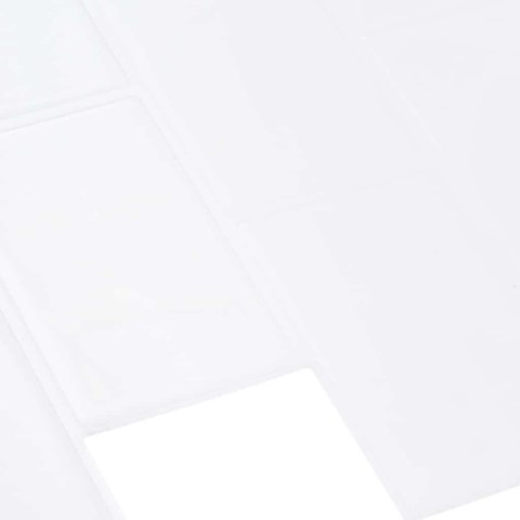 VidaXL Kafelka subway 50 pcs Biały 30,5 x 30,5 cm Poliuretan i PET