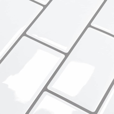 VidaXL Kafelka subway 50 pcs Biały szary 30,5 x 30,5 cm