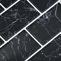 VidaXL Kafelka subway 50 pcs Czarny marmur 30,5 x 30,5 cm