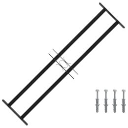 VidaXL Kratka Okienna Czarny 115 x 30 cm Stal malowana proszkowo