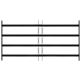 VidaXL Kratka Okienna Czarny 115 x 60 cm Stal malowana proszkowo