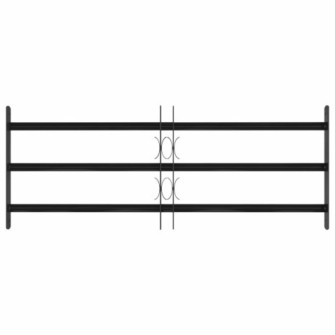 KRATKA OKIENNA CZARNY 116X45CM STAL MALOWANA PROSZKOWO