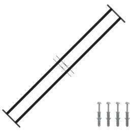 VidaXL Kratka Okienna Czarny 176 x 30 cm Stal malowana proszkowo