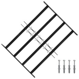 VidaXL Kratka Okienna Czarny 75.5 x 60 cm Stal malowana proszkowo