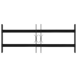 VidaXL Kratka Okienna Czarny 76 x 30 cm Stal malowana proszkowo