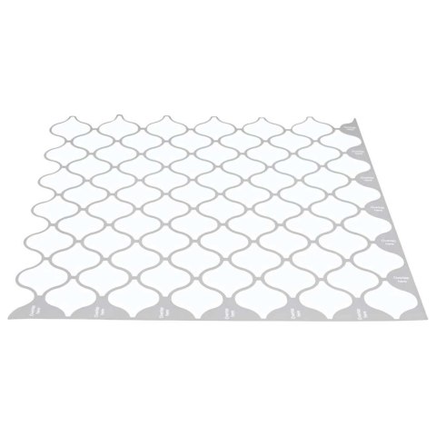 VidaXL Dekoracyjne naklejki 10 pcs Biały 27 x 27 x 0.8 cm