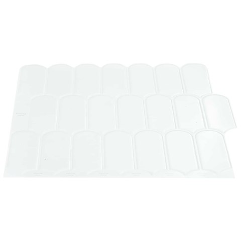 VidaXL Dekoracyjne naklejki 10 pcs Biały 30 x 30 x 0,8 cm